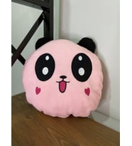Pembe Peluş Panda Tasarımlı Yastık