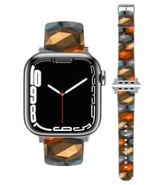 Uyumlu Apple Watch 1 2 3 4 5 6 7 SE 42 44 45 mm PopArt Silikon Kordon Kayış - Duvar Kağıdı
