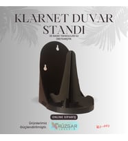 KLARNET DUVAR STANDI (Siyah)