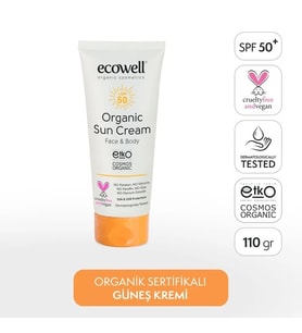 Ecowell Organik Güneş Kremi 50 spf 110 gr