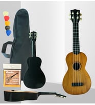 Hawaiian XU21-1-NT Naturel Soprano Ukulele (4 Telli)  Doğal Ahşap Görünüm, 4 Telli Standart Yapı, Öğrenci ve Hobi Kullanımı İçin Uygun