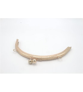 Çanta Klips Oval - 20 cm Altın