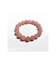 Çok Şık Toz Pembe Jade Doğal Taşı Bileklik