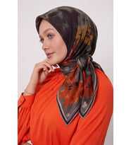 Mismara Organik Pamuk Eşarp D1 Füme