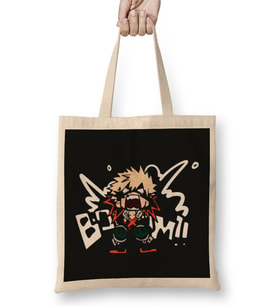 My Hero Academia Katsuki Bakugo Booom Bez Çanta Uzun Saplı