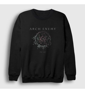 Presmono Unisex Siyah Eye Arch Enemy Sweatshirt 11562tt