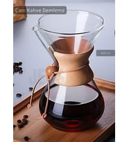 Chemex Cam Kahve Demleme Ahşap Tutacaklı 400 ml