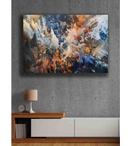 Koç stüdyo Modern tasarım kanvas tablo 50x70 (Çok Renkli)