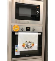 Valerine Life Bu Anın Tadını Çıkar Mutfak Kurulama Beyaz El Havlusu %100 Pamuklu 35x50cm 2 Adet