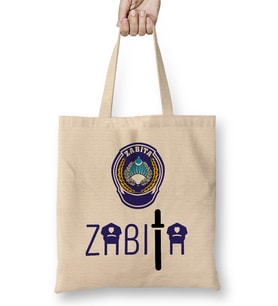 Zabıta Bez Çanta Uzun Saplı