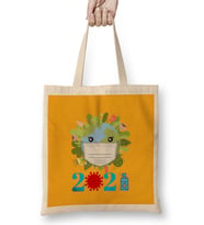 Earth Day 2021 Bez Çanta Uzun Saplı