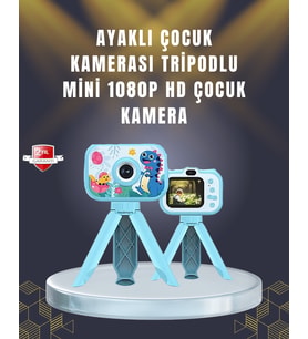 2 inç Ekranlı Çocuk Kamerası – Çizgi Film Efektli ve Müzik Çalar Özellikli
