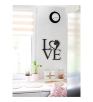 Love Kedi Tablo Ahşap Mdf Lazer Kesim