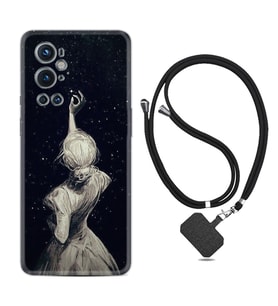 Tecno Spark 9 Pro Kılıf Resimli Boyun Askılı İpli Desenli Silikon Star Woman 1332