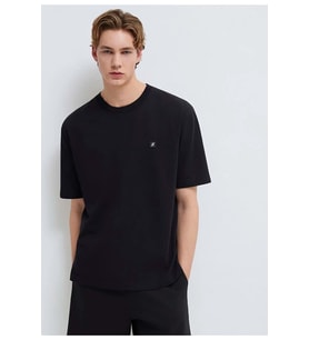 Mavi M0613442-620 Mavi Pro Logo Tişört Erkek T-Shirt (Siyah)