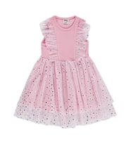 Civil Baby Puanlı Tül 6-18 Ay Elbise - Pembe