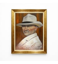 Tablore Beyaz Şapkalı Atatürk Modern Sanat Yağlı Boya Tablo