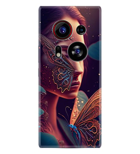 Phantom X2 Pro Kılıf Boutique Baskılı Resimli Kelebek Kadın Pcode -075