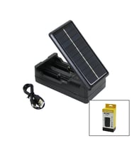 LI-ION CHARGER MS-TYN82 SOLAR - GÜNEŞ ENERJİLİ 2Lİ PİL ŞARJ ALETİ 1200mA (5343)