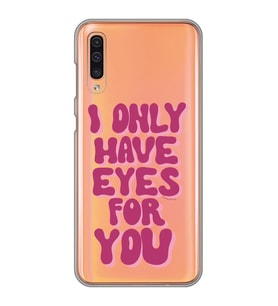 Samsung Galaxy A50 - A30S Uyumlu Have Eyes For You Tasarımlı Şeffaf Telefon Kılıfı