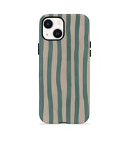 iPhone 15 Vorian Çift Katmanlı MagSafe Kılıf Sage Riviera Stripe