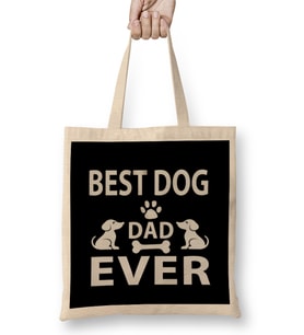 Best Dog Dad Ever 08 Bez Çanta Uzun Saplı