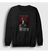 Presmono Unisex Siyah Kira V3 Anime Death Note Sweatshirt 130443tt