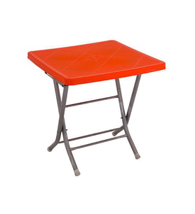 Mandella 80x80 Katlanır Ayaklı Masa Turuncu