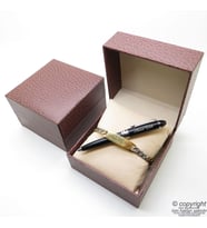 Kişiye Özel Gold Krom Metal Unisex Bileklik + İsme Özel Mini Cep Kalemi - Hediyelik Kutulu Set (Karışık)