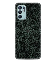 Oppo Reno 6 Kılıf Silikon Desen Özel Seri Sarmaşıklar 1675