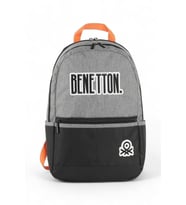 Benetton  Gri-Siyah Unisex Okul Sırt Çantası BEN03857
