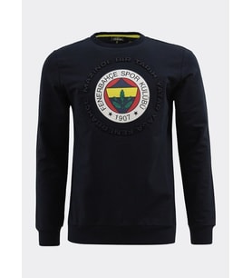 Fenerbahçe Erkek Lacivert Tribün Yaşa Fenerbahçe Sweatshirt