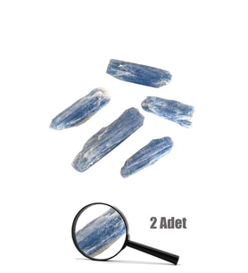 Sertifikalı Doğal Kyanit Taşı Kütle 2 Adet (2-4 Cm) (Çok Renkli)