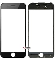 iPhone 8 Dokunmatik Çıtalı Okalı Ön Cam Touch Lens Orjinal Kalite (Siyah)