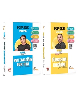 Doktrin Yayınları 2026 KPSS Matematik ve Türkçe Soru Bankası Seti 2 Kitap