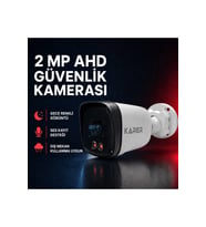 2 MP WarmLED Sesli AHD Bullet Güvenlik Kamerası – Dahili Mikrofonlu, Renkli Gece Görüşlü
