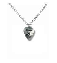 Children of Bodom Pena Şeklinde Çift Taraflı Rock İşaretli Metal Zincirli Unisex Kolye (Gümüş)