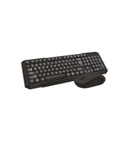 Kablosuz Klavye Mouse Seti 2.4GHz Wireless Combo Q Klavye Siyah
