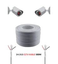FURY Cctv Kablo Güvenlik Kamera Kablosu 2+1 0.50mm 300m Metre