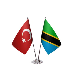 Tanzanya İkili  Masa Bayrağı