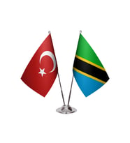 Tanzanya İkili  Masa Bayrağı