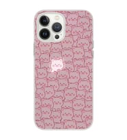 Iphone 12 Pro Uyumlu Cute Pink Pig Tasarımlı Şeffaf Telefon Kılıfı