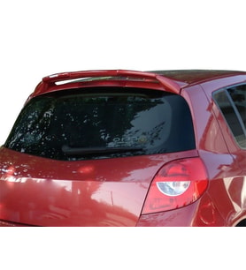 Renault Clio Uyumlu 3 Spoiler Cam Üstü Fiber 2005-2012