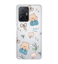 Xiaomi Mi 11T - 11T Pro Uyumlu Happy Bears Tasarımlı Şeffaf Telefon Kılıfı
