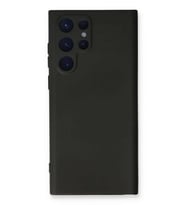 Galaxy S23 Ultra Kılıf Nano içi Kadife Silikon - Siyah
