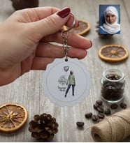 Kişiye Özel Karikatürlü Cute But Capricorn Oğlak Burcu Anahtarlık Doğum Günü Hediyesi