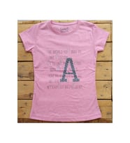 Canix Kids World You Taşlı Kısa Kollu Kız Çocuk T-Shirt 9-12 Yaş Somon (Pembe)