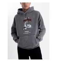 Unisex Eskitme Lock and Load Kapüşonlu Sweatshirt