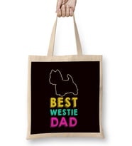 Best Wesite Dad West Highland Terrier Father Dog Breed Owner Bez Çanta Uzun Saplı