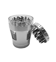 50 mm. Silver Pencereli Tütün Baharat Herbal Öğütücüsü Parçalayıcı rc82slv